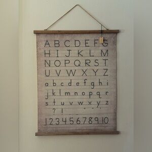Creative Co-Op Rustic Alphabet Wall Hanging